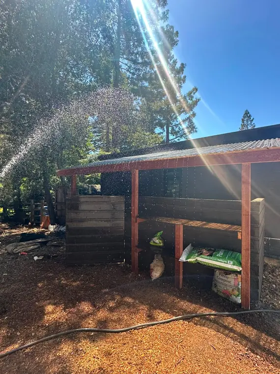 Canopy over the equipment